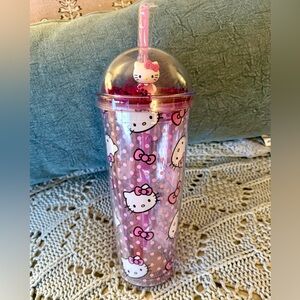 Hello Kitty Pink Polka Dot Tumbler